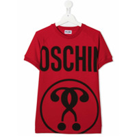 Moschino Kids Camiseta com estampa de logo - Vermelho