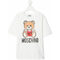 Moschino Kids Camiseta com estampa de urso - Neutro