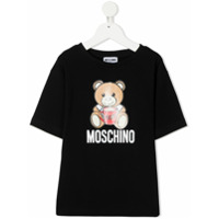 Moschino Kids Camiseta com estampa de urso - Preto