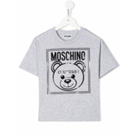 Moschino Kids Camiseta com estampa gráfica - Cinza