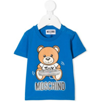 Moschino Kids Camiseta com estampa Teddy - Azul