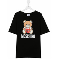 Moschino Kids Camiseta com estampa Teddy Bear - Preto