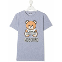 Moschino Kids Camiseta com estampa Teddy Game Console - Cinza