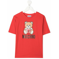 Moschino Kids Camiseta com estampa Toy Bear - Vermelho