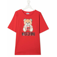 Moschino Kids Camiseta com estampa Toy Bear - Vermelho