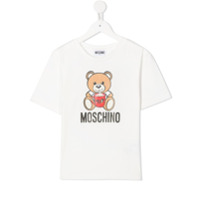 Moschino Kids Camiseta decote careca com estampa Teddy Bear - Branco