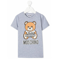 Moschino Kids Camiseta Teddy Bear de algodão - Cinza
