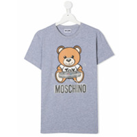 Moschino Kids Camiseta Teddy Bear de algodão - Cinza