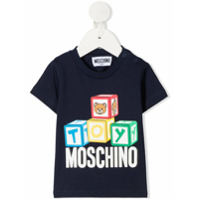Moschino Kids Camiseta Teddy Toy de algodão - Azul
