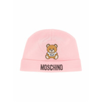 Moschino Kids Gorro com estampa de logo Teddy Bear - Rosa