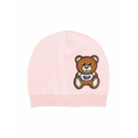 Moschino Kids Gorro com patch Teddy Bear - Rosa