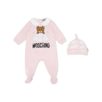 Moschino Kids Macacão com estampa Teddy Bear - Rosa