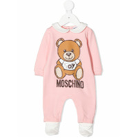 Moschino Kids Macacão de bebê com estampa Teddy Bear - Rosa
