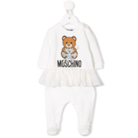 Moschino Kids Macacão de bebê 'Teddy Bear' - Branco