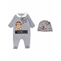 Moschino Kids Macacão de bebê 'Teddy Bear' - Cinza