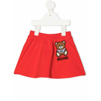 Moschino Kids Minissaia com bordado Teddy Bear - Vermelho