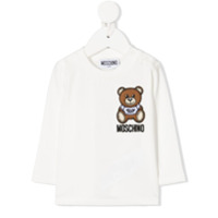 Moschino Kids Moletom com bordado Teddy Bear - Branco