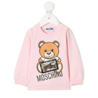 Moschino Kids Moletom com estampa Teddy Bear - Rosa