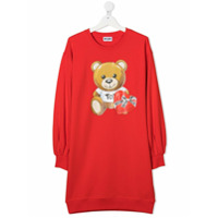 Moschino Kids Moletom decote careca Teddy Bear - Vermelho