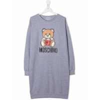 Moschino Kids oversized logo sweatshirt - Cinza