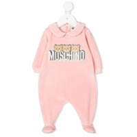 Moschino Kids Pijama com estampa de logo - Rosa