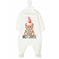 Moschino Kids Pijama com estampa Teddy Bear - Branco