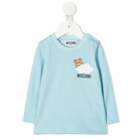 Moschino Kids Suéter com estampa Teddy Bear - Azul