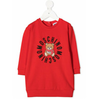 Moschino Kids teddy bear sweatshirt - Vermelho