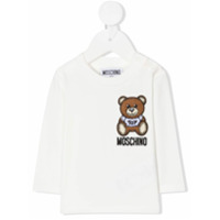 Moschino Kids Toy Bear long-sleeve T-shirt - Branco