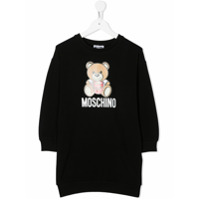 Moschino Kids Vestido esportivo com logo Teddy Bear - Preto