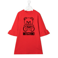 Moschino Kids Vestido Teddy Bear - Vermelho