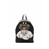 Moschino Mochila com logo Teddy Bear - Preto