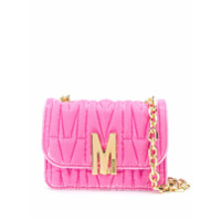 Moschino monogram quilted shoulder bag - Rosa