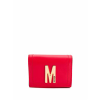 Moschino Porta cartões com placa de logo - Vermelho
