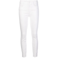 Mother Calça jeans slim com cintura média - Branco