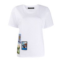 Mr & Mrs Italy Camiseta com patch bordado - Branco