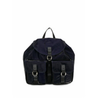 Mr & Mrs Italy Mochila com fivela no bolso - Azul