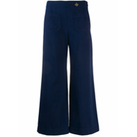 Mr & Mrs Italy Shorts jeans cintura média - Azul