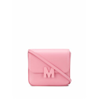 MSGM Bolsa tiracolo pequena com logo M - Rosa