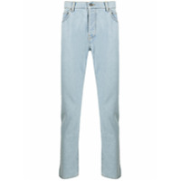 MSGM Calça jeans cenoura cintura média - Azul