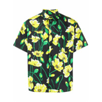 MSGM Camisa mangas curtas com estampa floral - Preto