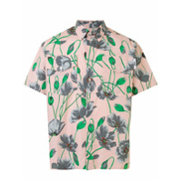 MSGM Camisa mangas curtas com estampa floral - Rosa