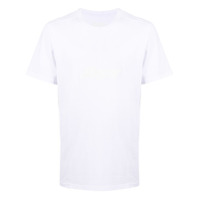MSGM Camiseta com estampa de logo e tela - Branco