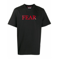 MSGM Camiseta de algodão com estampa Fear - Preto