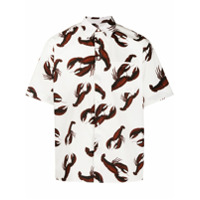 MSGM Camiseta mangas curtas com estampa de lagosta - Branco