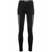 MSGM high-rise colour-block leggings - Preto