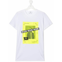 Msgm Kids Camiseta com estampa gráfica You - Branco