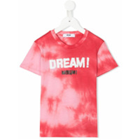 Msgm Kids Camiseta com estampa tie-dye - Vermelho