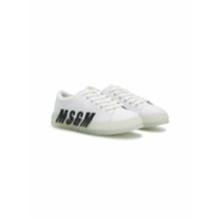 Msgm Kids TÃªnis com estampa de logo - Branco