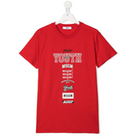 Msgm Kids TEEN logo-print T-shirt - Vermelho